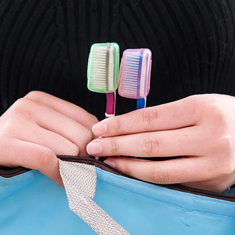 коробка для хранения зубных щеток 5шт Пятицветный Держатель для зубных щеток для путешествий на открытом воздухе Пластиковый Портативный Легко Моющийся Простой Инструмент Аксессуары