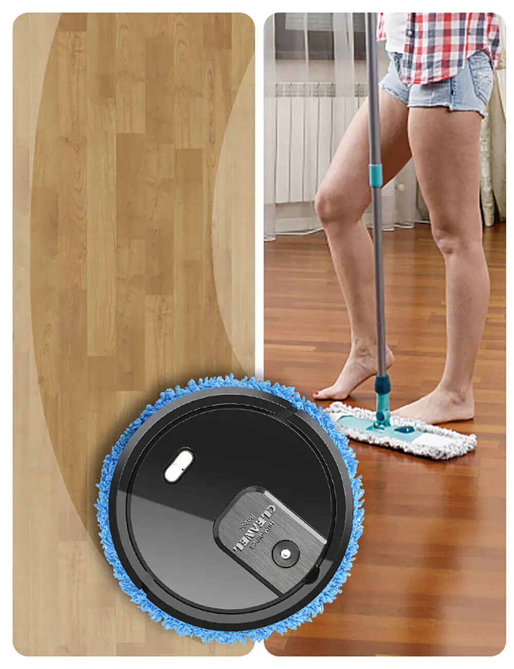 Робот-Подметальщик 3 в 1 Для Сухой и Влажной Автоматической Уборки Домашнего Пола Smart Mop
