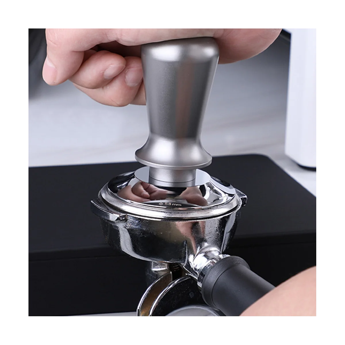 Устройство для вскрытия кофе под постоянным давлением 58 мм Распределитель Эспрессо Из нержавеющей Стали с Молотком для порошка Инструменты для приготовления кофе