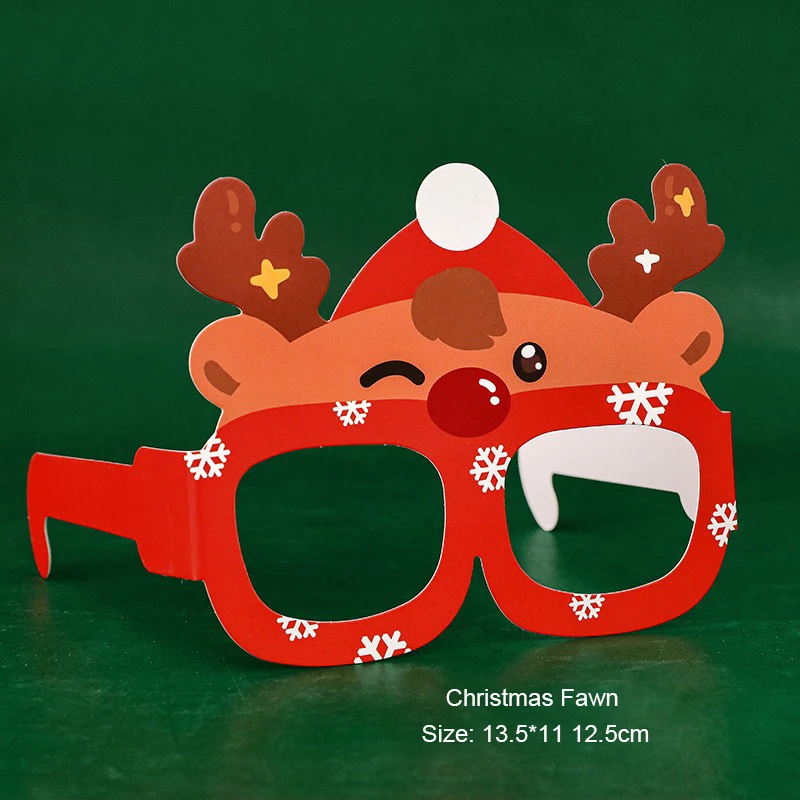 Новогодняя оправа для очков Реквизит для фотосессии Веселые Рождественские украшения Рождественские подарки Сувениры для новогодней вечеринки Украшения
