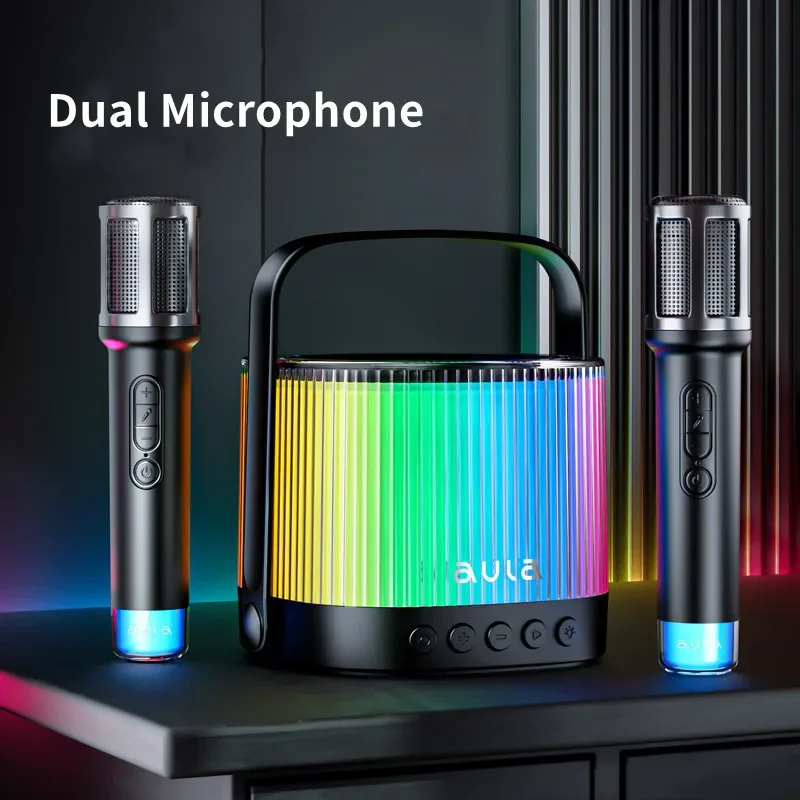 Мощный динамик K11 Bluetooth Беспроводной Звуковой микрофон Микрофон для караоке на открытом воздухе Маленькая Звуковая система Домашняя Портативная