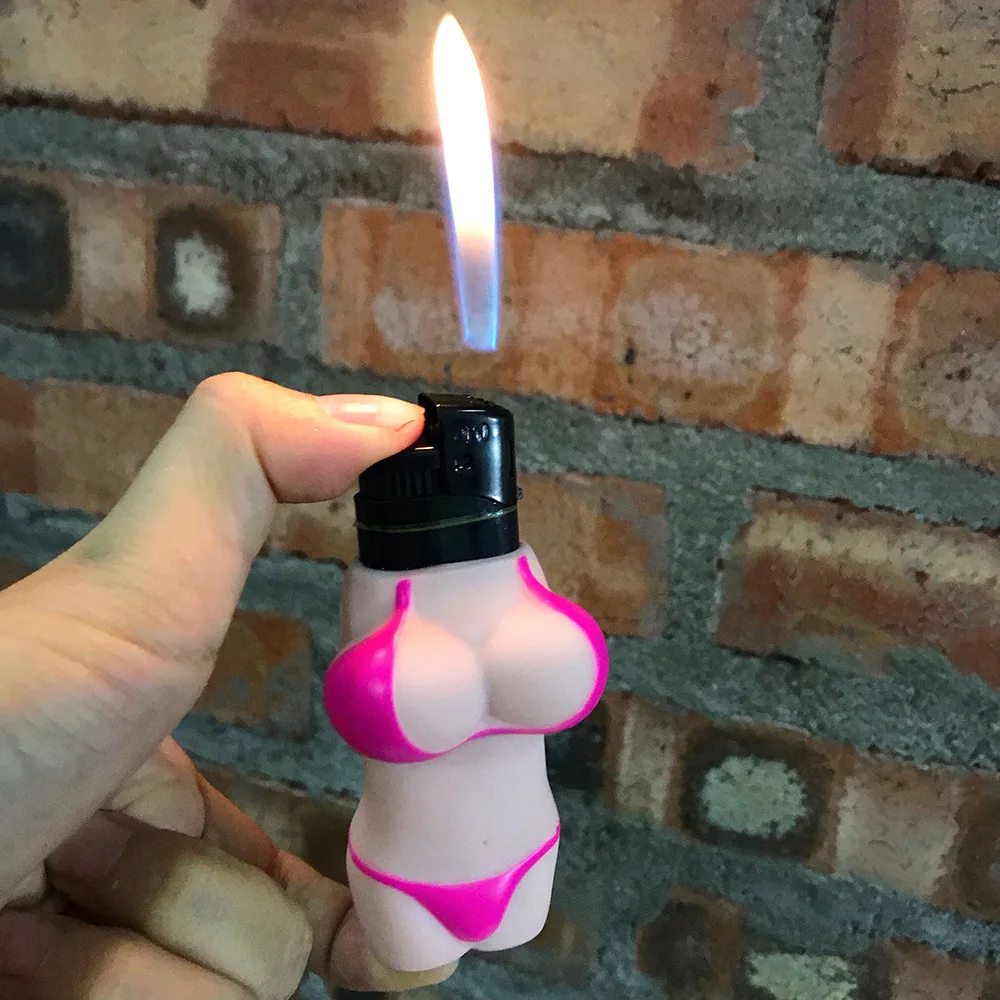 Резиновый чехол для зажигалки Чехол для декомпрессионной эротической зажигалки Защитный чехол для зажигалки для пары Подарок Друзьям Любовникам на День Рождения Маленькая игрушка