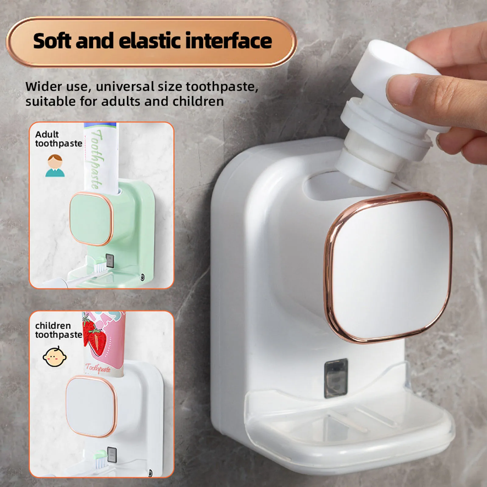 3-режимный Умный дозатор зубной пасты, Автоматический датчик, Электрическая настенная соковыжималка для зубной пасты, Съемные аксессуары для ванной комнаты USB