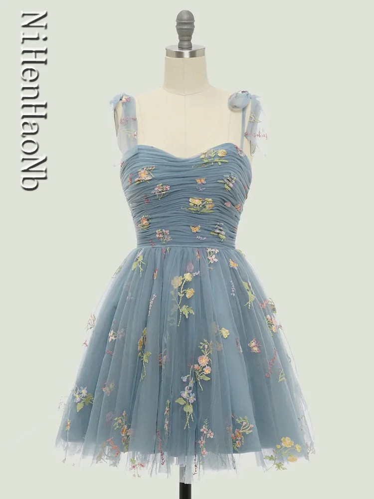 Вечерние платья с вышивкой и цветами, пышные платья Vestido Elegant, 6 цветов