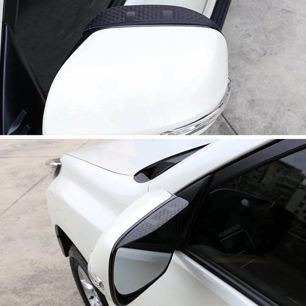 Для Kia KX3 2015-2019 Автомобильное зеркало заднего вида из углеродного волокна, козырек, Накладка, Накладка для бровей, лампа для дождя, Солнцезащитная рамка, Аксессуары