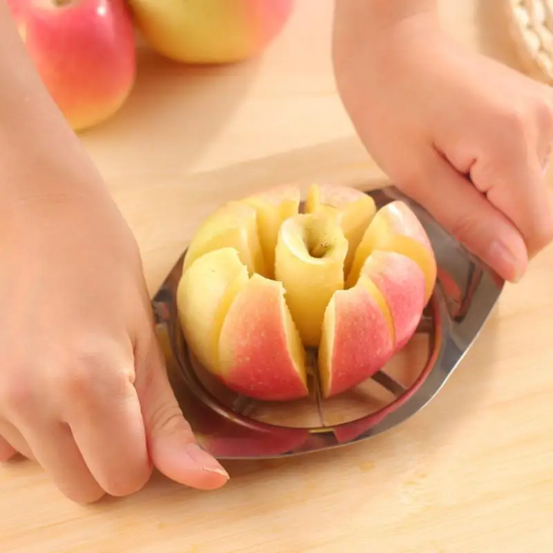 Кухонные принадлежности для резки яблок из нержавеющей стали, креативный слайсер, инструмент для резки овощей и фруктов, Разделка фруктов, Кухонные гаджеты, инструменты