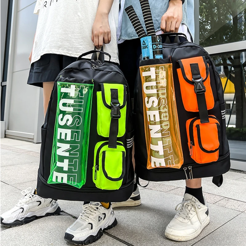 Специальная сумка для ракетки для бадминтона, модная брендовая сумка для бадминтона, многофункциональный спортивный рюкзак для фитнеса, рюкзак для хранения обуви.
