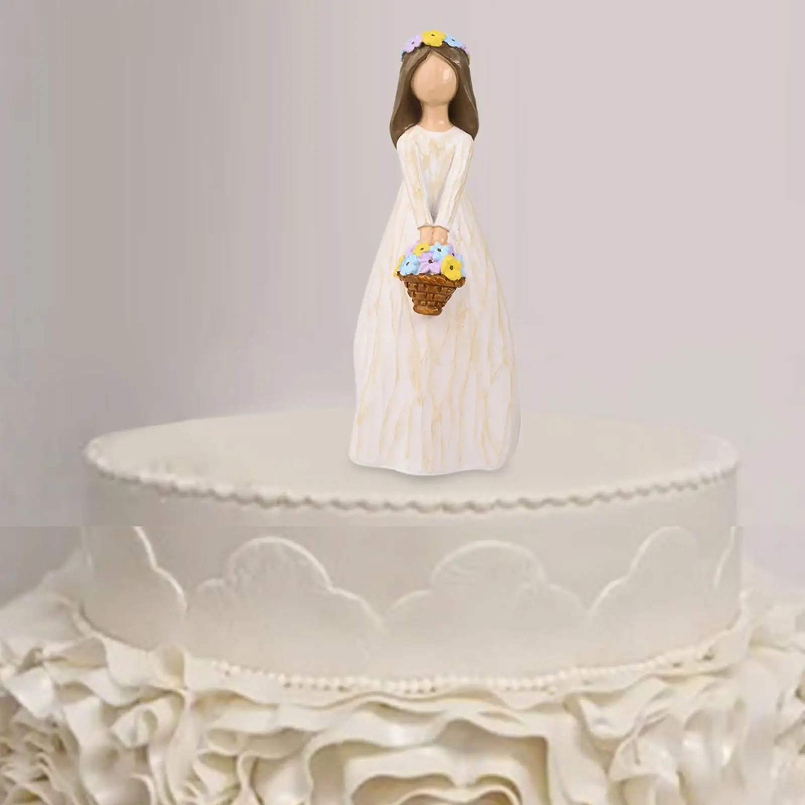 Фигурка девушки, украшение для торта, фигурка из смолы, элегантные украшения для торта на юбилей, корпоратив, подарок на День Святого Валентина