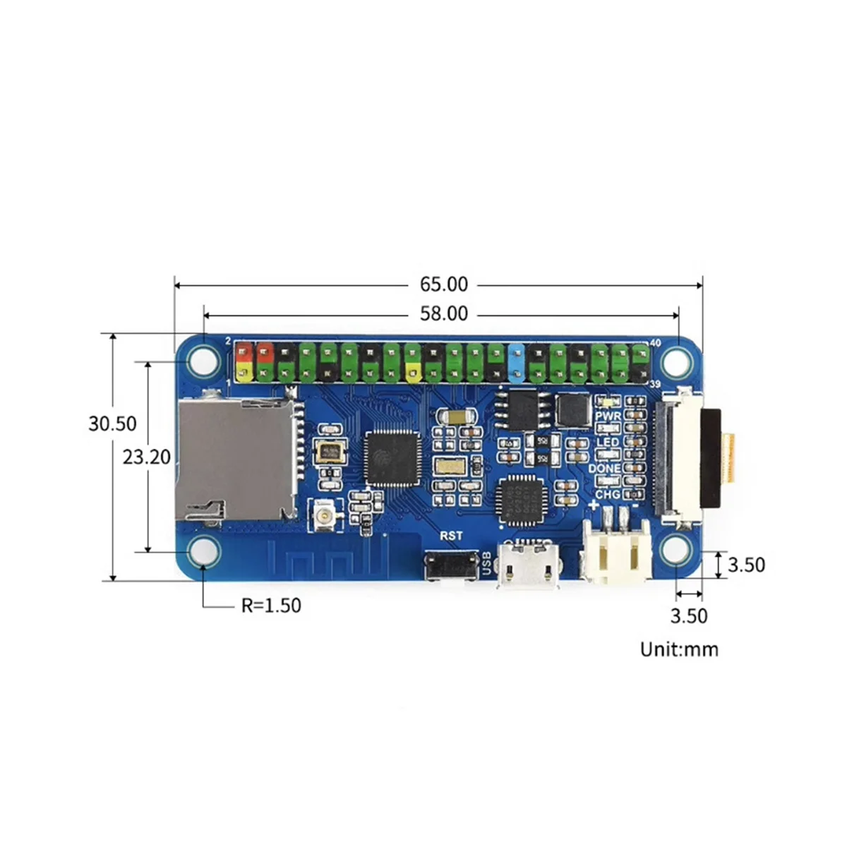 Плата разработки ESP32 240MHz1622X1200 OV2640 Модуль камеры с поддержкой Wi-Fi Bluetooth Плата обработки голоса изображения A