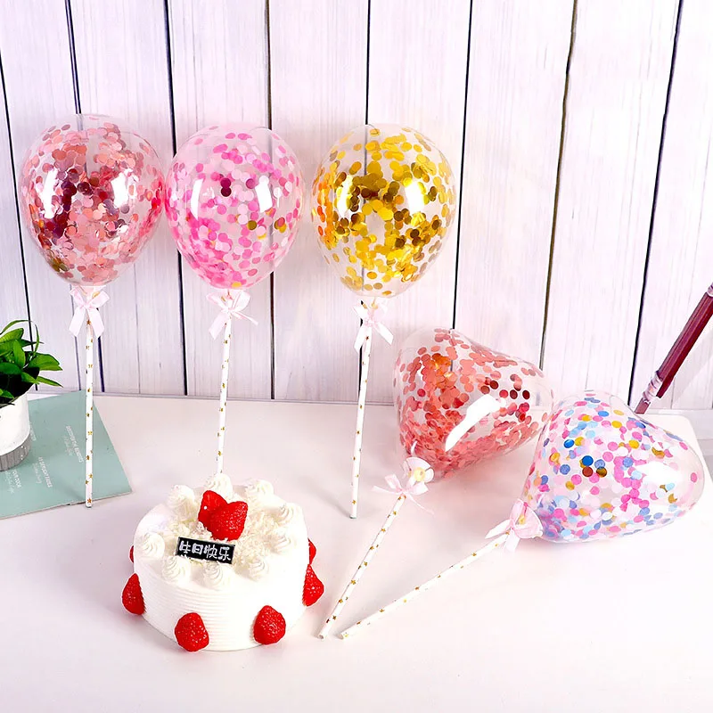 Декор торта на день рождения, декор торта из блесток, декор торта из воздушных шаров, конфетти, украшение торта из воздушных шаров 