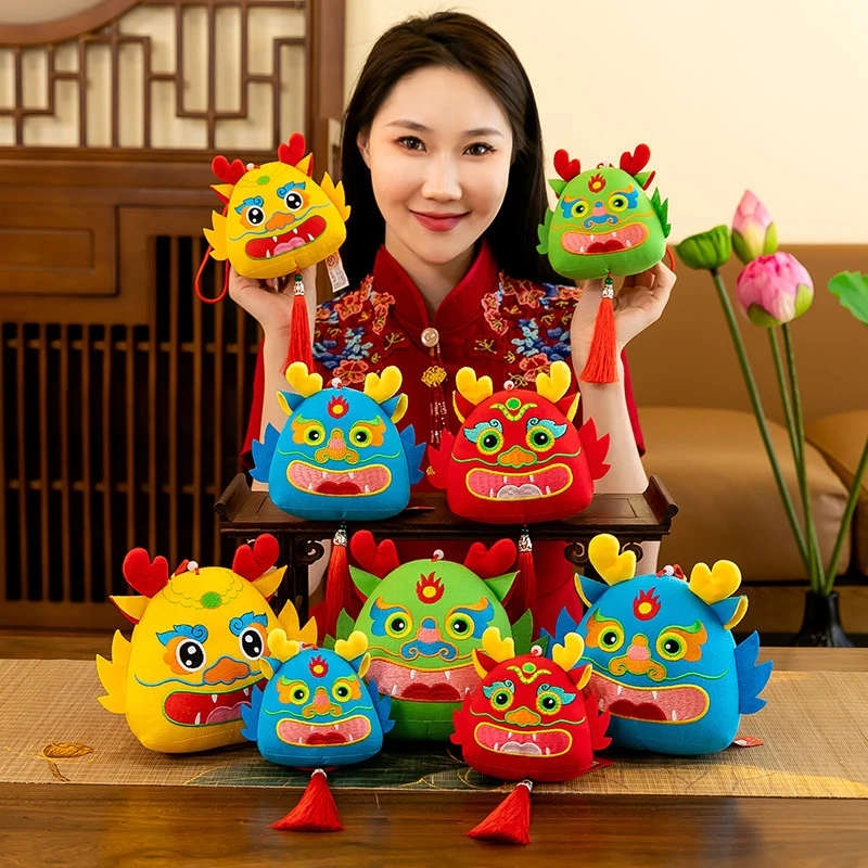 2024 Год Дракона Талисман с кисточкой Китайский зодиак Кукла Автомобиль Подвеска Весенний фестиваль Подвесной декор