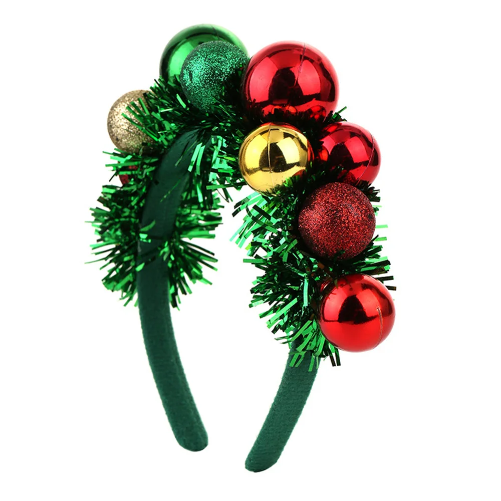 Аксессуары для волос, Креативные Цветные шарики, украшение, Уникальная Рождественская повязка для волос, атмосфера вечеринки, Подходящая для Рождества, Прочный