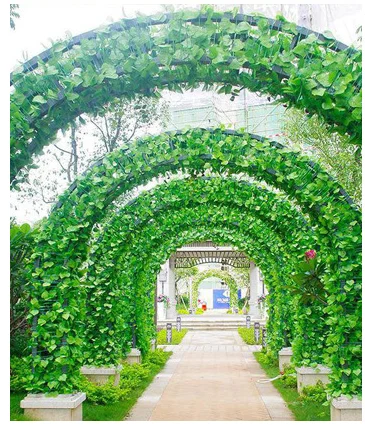 Фон из искусственных виноградных лоз, свисающие растения для декора стен спальни, зеленые листья для тематической вечеринки в джунглях, свадебное оформление