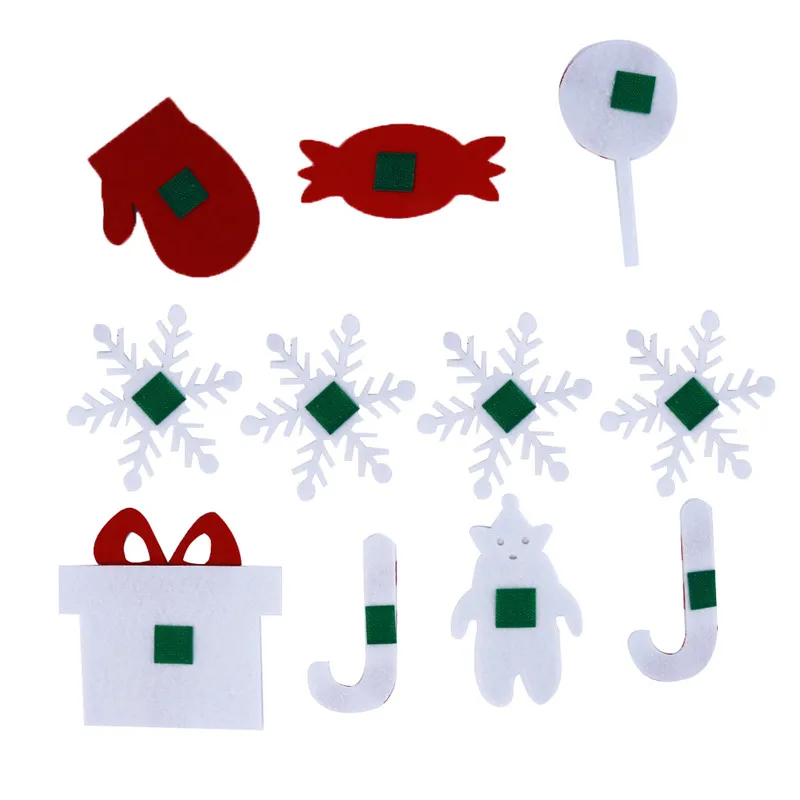 Рождественская елка из фетра своими руками, веселые рождественские украшения для дома, рождественский орнамент, подарки от Navidad, Новогодняя елка Санта-Клауса
