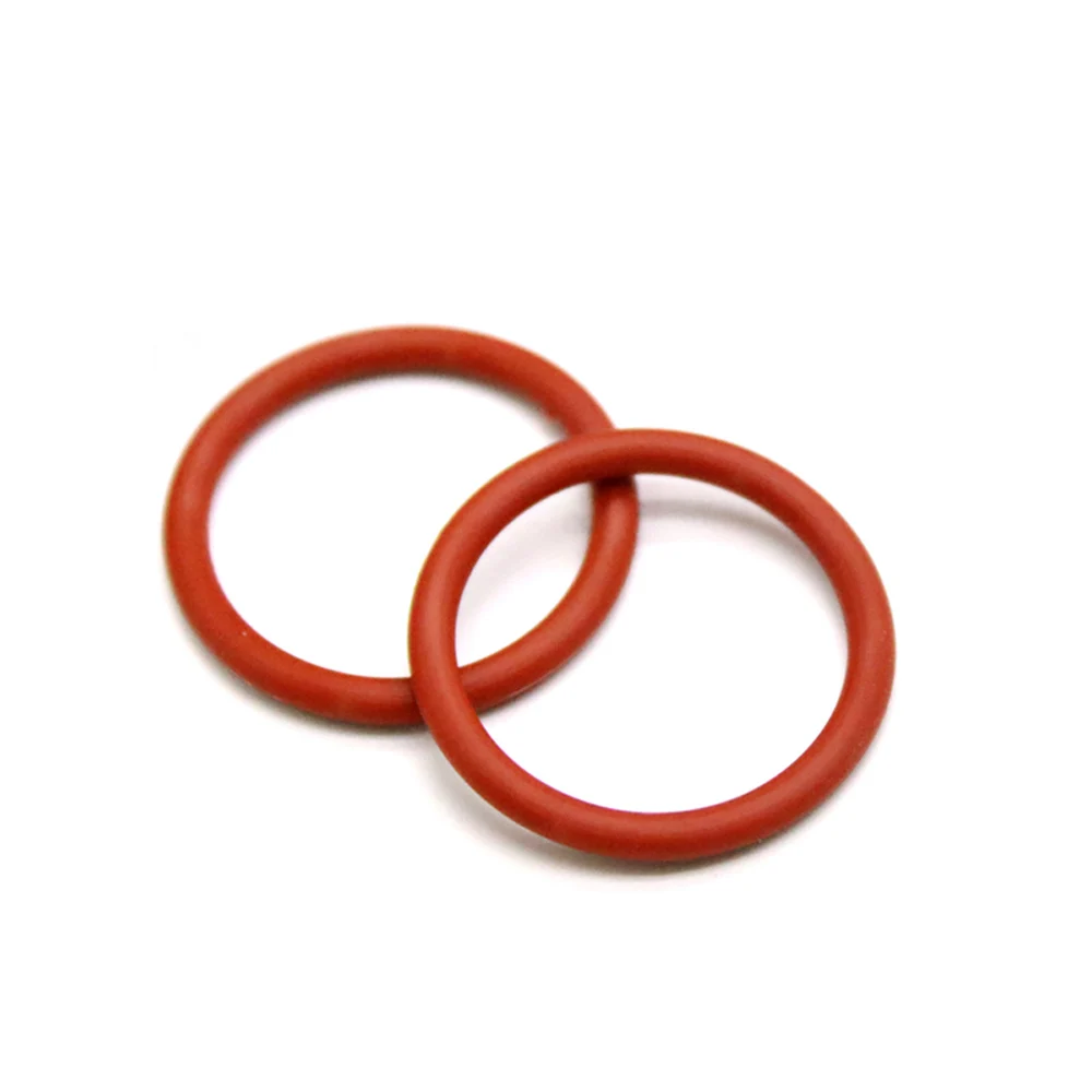 20шт Силиконовая уплотнительная прокладка CS 2,4 мм OD 8 мм-70 мм Красная водонепроницаемая уплотнительная шайба для пищевых продуктов Резиновое уплотнительное кольцо