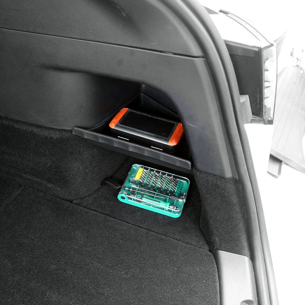 Перегородка для хранения в багажнике для Tesla Model Y Левая и правая Верхние перегородки для хранения TPE Для укладки и уборки аксессуаров для салона автомобиля