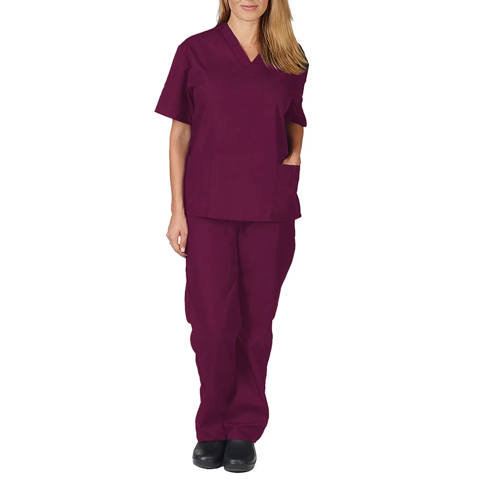 Медицинский костюм Nurs для женщин, Рабочая униформа врача больницы, Набор скрабов с коротким рукавом, Униформа для салона красоты, Униформа для медсестер, аксессуары для ухода