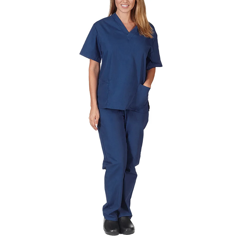 Медицинский костюм Nurs для женщин, Рабочая униформа врача больницы, Набор скрабов с коротким рукавом, Униформа для салона красоты, Униформа для медсестер, аксессуары для ухода