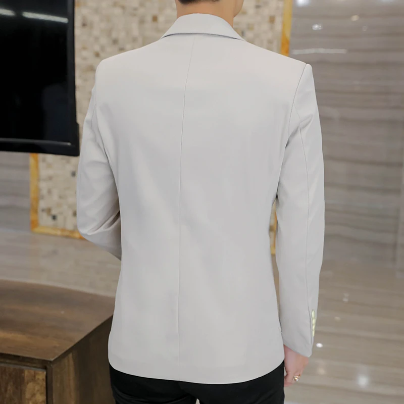 2023 Высококачественный мужской модный красивый костюм, новый трендовый костюм для отдыха, мужское пальто, молодежная корейская версия, тонкий трендовый мужской маленький костюм