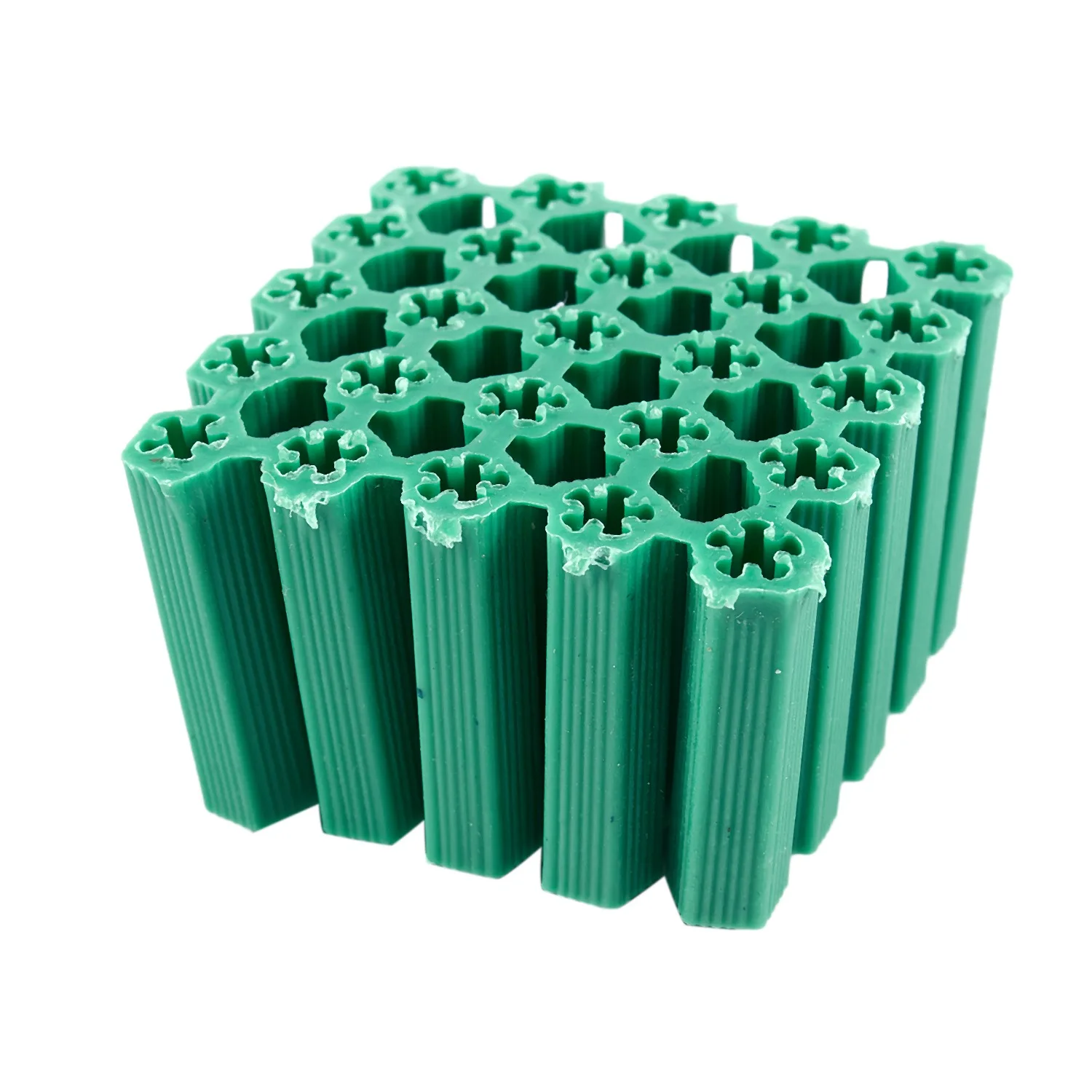 Крепежные винты зеленый 6 мм нескользящий пластиковый дюбель 100 шт.