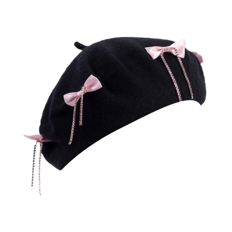 Теплая шерстяная шапка для женщин, кепка художника для девочек, Ветрозащитная шапка шофера для взрослых, шапочка-бини для холодной погоды, модный головной убор
