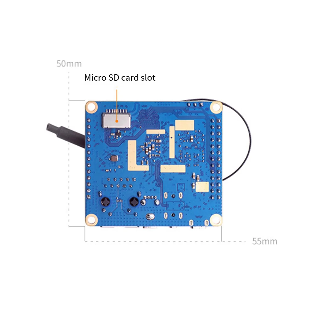 Для Orange Pi Zero3 Development Board 4GB RAM H618 WiFi5 + BT5 Gigabit LAN для Android12 Debian12 с Радиатором EU Plug
