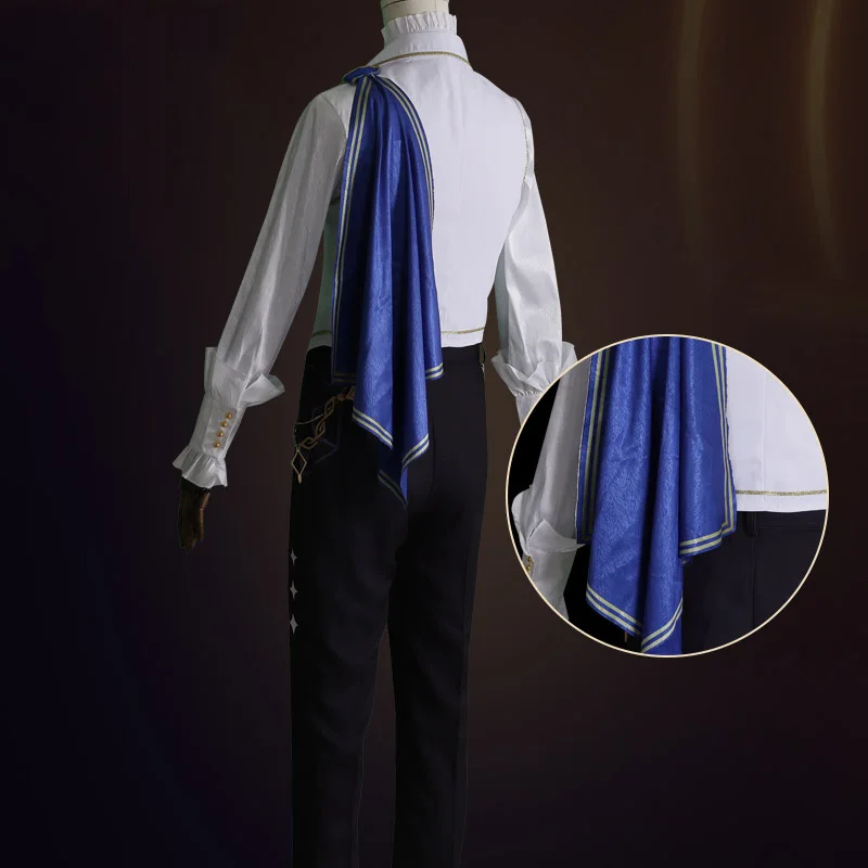 Настраивайте! Альбедо Косплей Концертный костюм Genshin Impact сценический белый костюм piccolo мужской Новый наряд