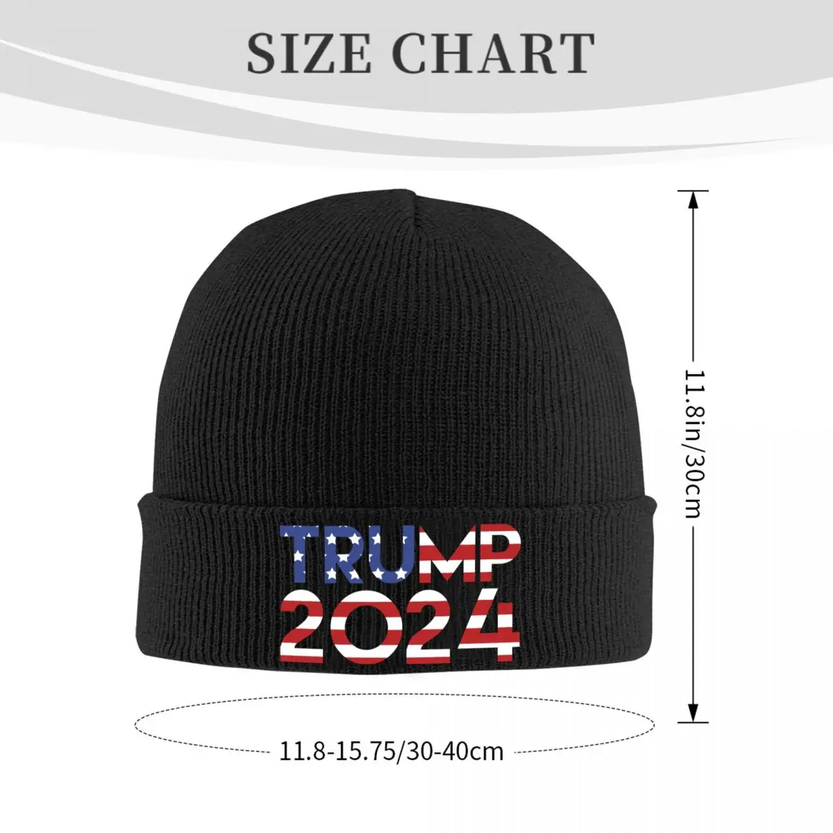 Trump 2024 MAGA Skullies, Шапочки, Кепки, Уличная одежда, Зимняя Теплая Женская Мужская Вязаная шапка для взрослых Унисекс с флагом США, шляпы-капоты