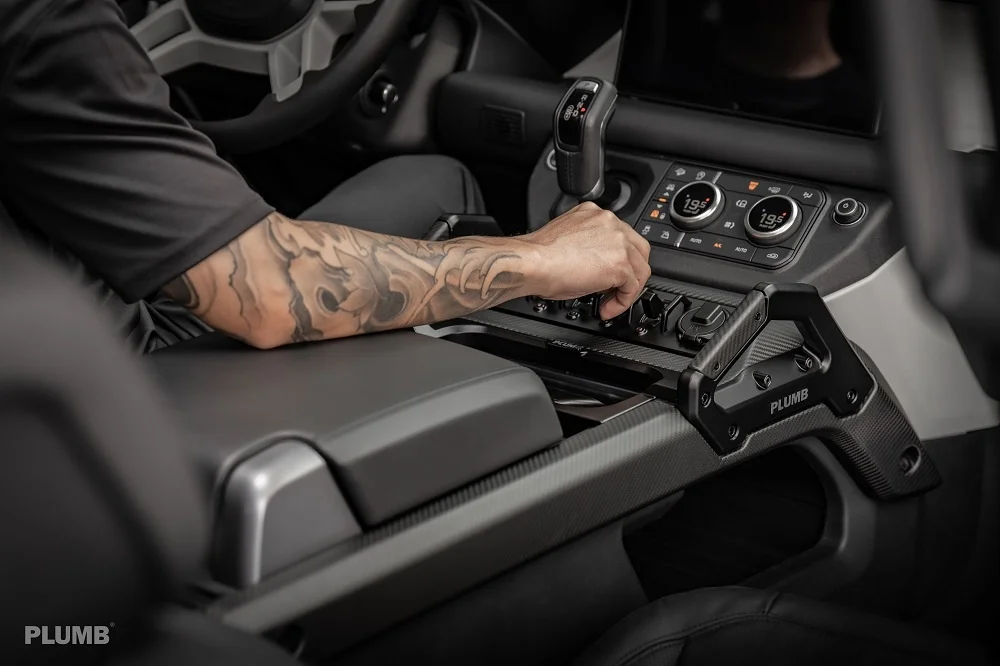 Plumb 2020 + Поддерживает оригинальную систему управления центральным подлокотником carplay из углеродного волокна для Land Rover Defender L663 130 110 90