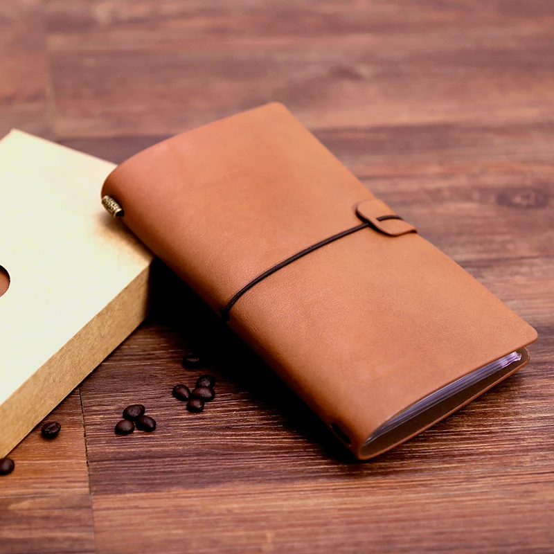 Специальное предложение DINGYOU Travel Notebook Винтажный блокнот для дневника с кожаным ремешком Notebook A6 1ШТ
