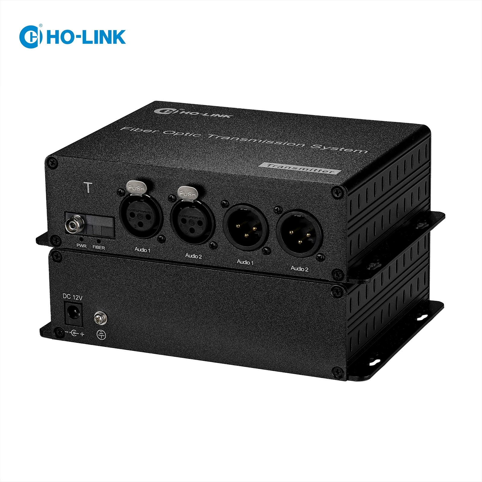 Конвертер XLR аудио в оптоволокно, транслирующий голосовое аудио по одному волокну SC / ST / FC / LC