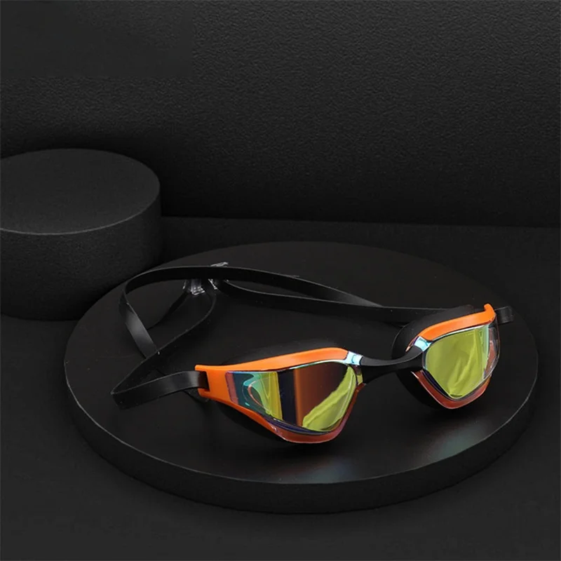 1-10 шт. Мягкие силиконовые противотуманные Плавательные очки для взрослых, Гоночные очки с гальваническим покрытием, Профессиональный дайвинг, плавание