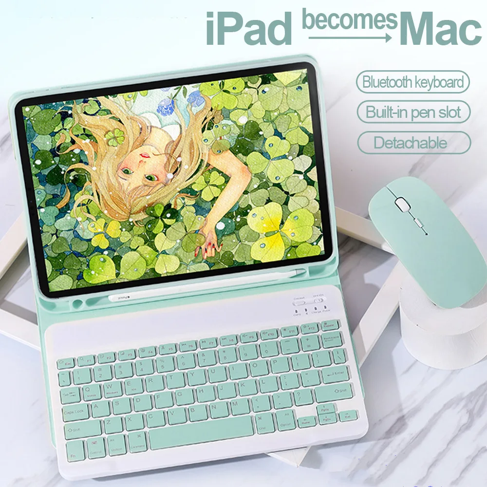 Для iPad Pro 12.9 в 2018-2022 годах Чехол Для клавиатуры iPadPro 12.9 3-го, 4-го, 5-го, 6-го Поколения Смарт-Магнитная Крышка Клавиатуры С Прорезью Для Пера
