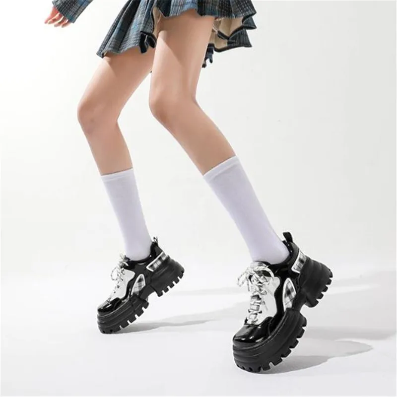 Модные Маленькие кожаные туфли в тон цвету, Женские Туфли в британском Стиле Для девочек, Японские Дикие Черные Туфли Мэри Джейн в стиле ретро, Туфли На платформе в стиле Лолиты