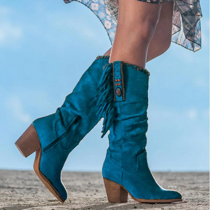 Брендовая женская обувь Lady Boots, зимняя обувь, пикантные сапоги выше колена на высоком каблуке до бедра, пикантные сапоги с круглым носком-Женская мода 2023 г.