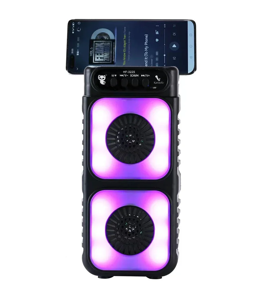 3-дюймовый HI-FI Открытый Портативный Караоке-Аппарат Bluetooth Динамик Музыкальный Стерео Центр Square Dance Soundbar Small Caixa De Som