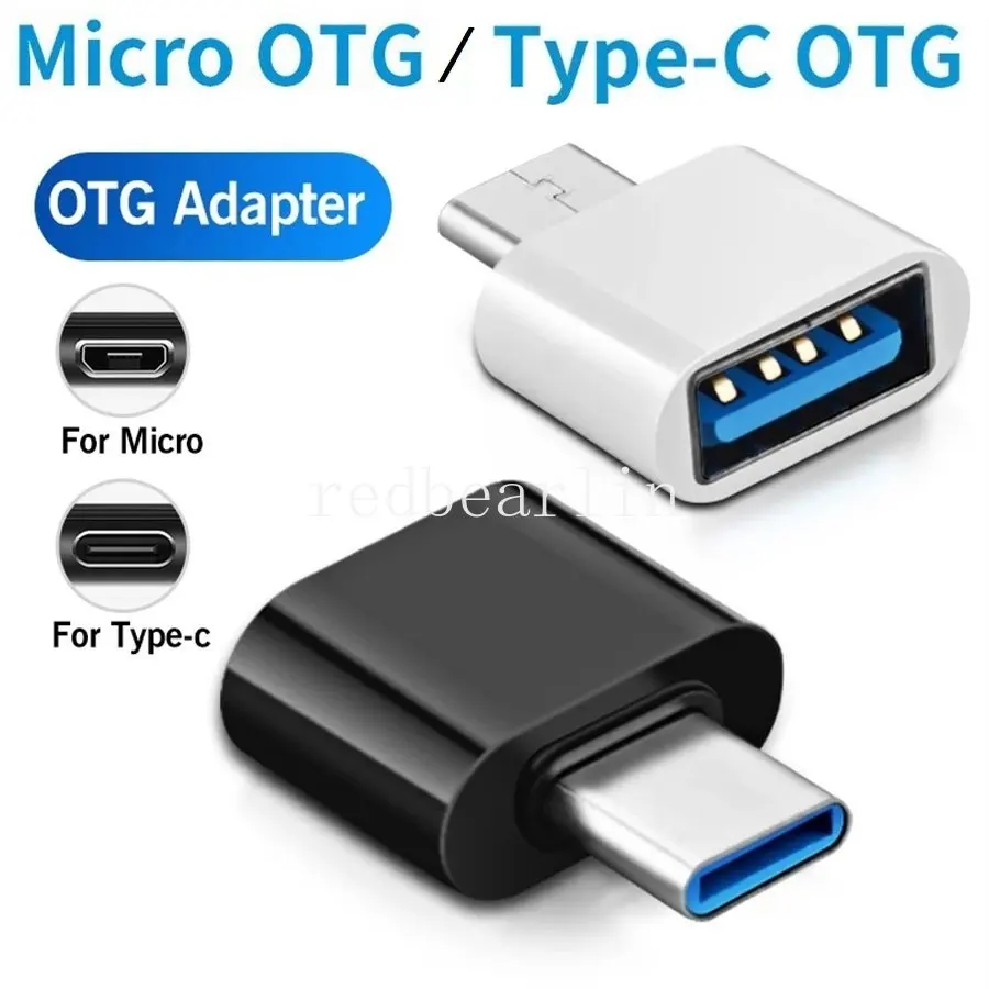 500шт Адаптер Type C Micro USB OTG для Android Huawei USB 3.1 Преобразователи передачи данных для планшета Жесткого диска телефона