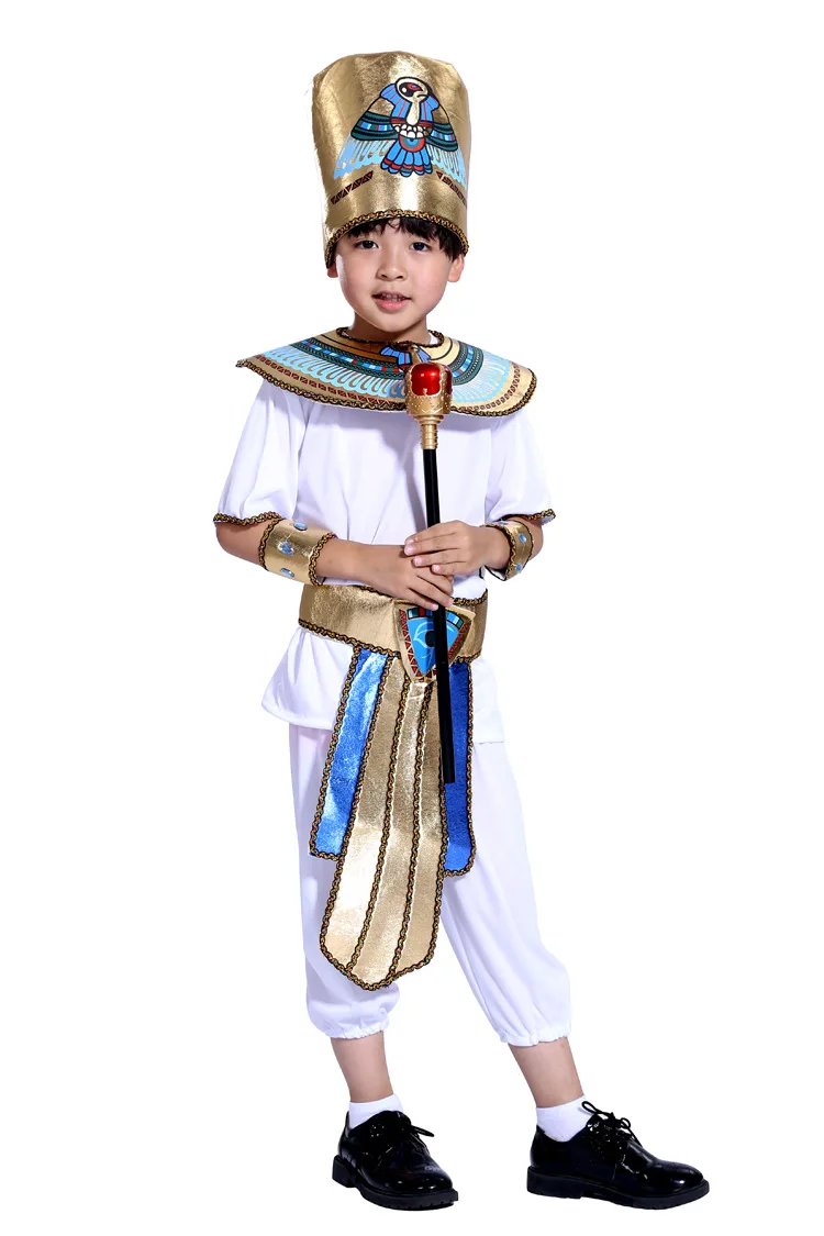 Мальчик / девочка, Древний Египет, Египетский фараон, Клеопатра, принц, принцесса, Карнавальный костюм для детей на Хэллоуин с аксессуарами