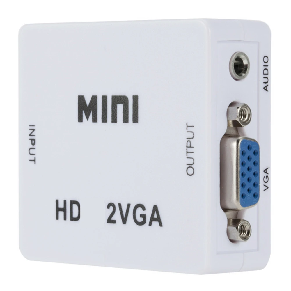 1-10 шт. Конвертер HDMI-совместимый с VGA адаптер для ноутбука Xbox360 DVD PSHD видео аудио конвертер 1080P для TV Box