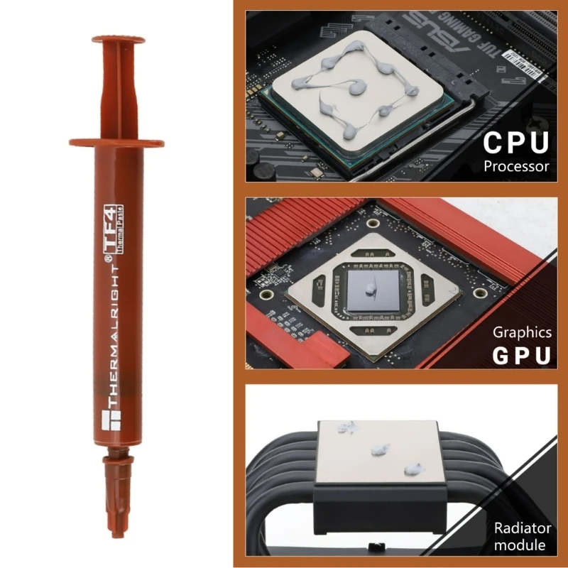 Радиатор из силиконовой пластыря с консистентной смазкой 9,5 Вт/м-К для кулеров ноутбуков CPU-GPU Новый