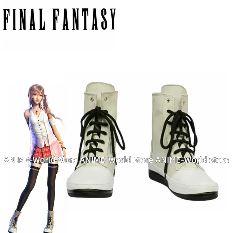 Игра Final Fantasy XIII FF13 Сера Фаррон Косплей костюм Карнавал Хэллоуин Парик Обувь Рождественский костюм