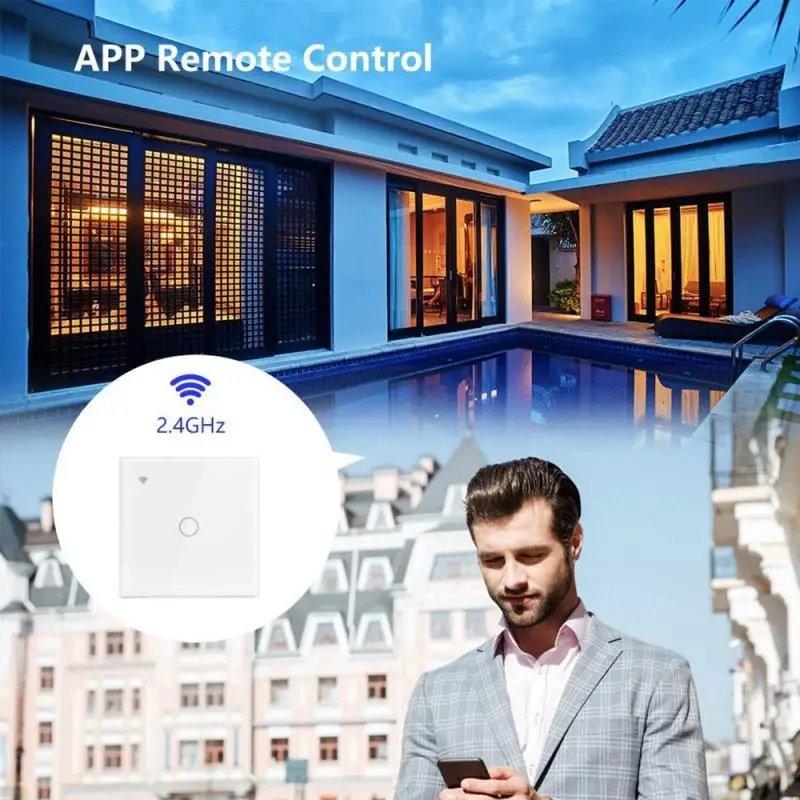 Homekit Smart Wifi Выключатель Света Требуется Нейтральный Провод Сенсорные Настенные Выключатели EU 1/2/3 Gang Таймер Поддержка Alexa Alice Google Home