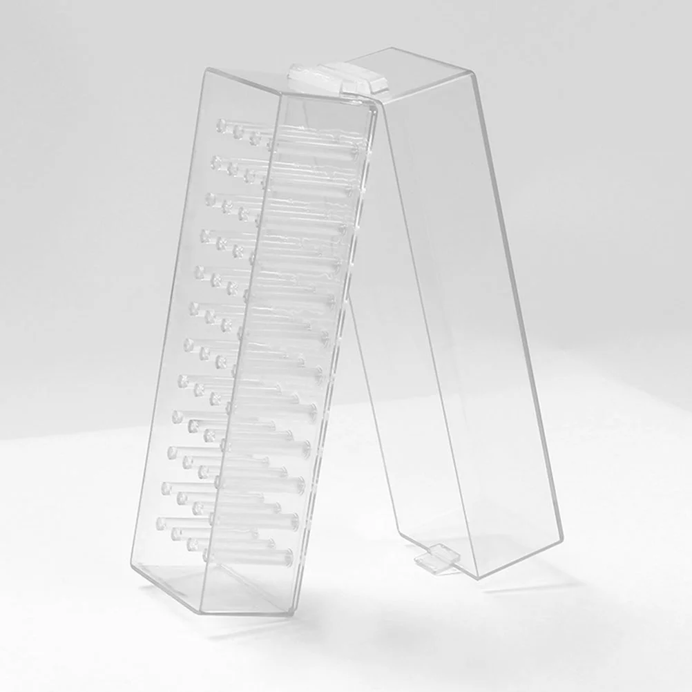 Ящик для хранения сверл для ногтей Прочная Пластиковая Коробка для демонстрации шлифовальной головки для маникюра Органайзер для хранения сверл для ногтей Держатель для сверла