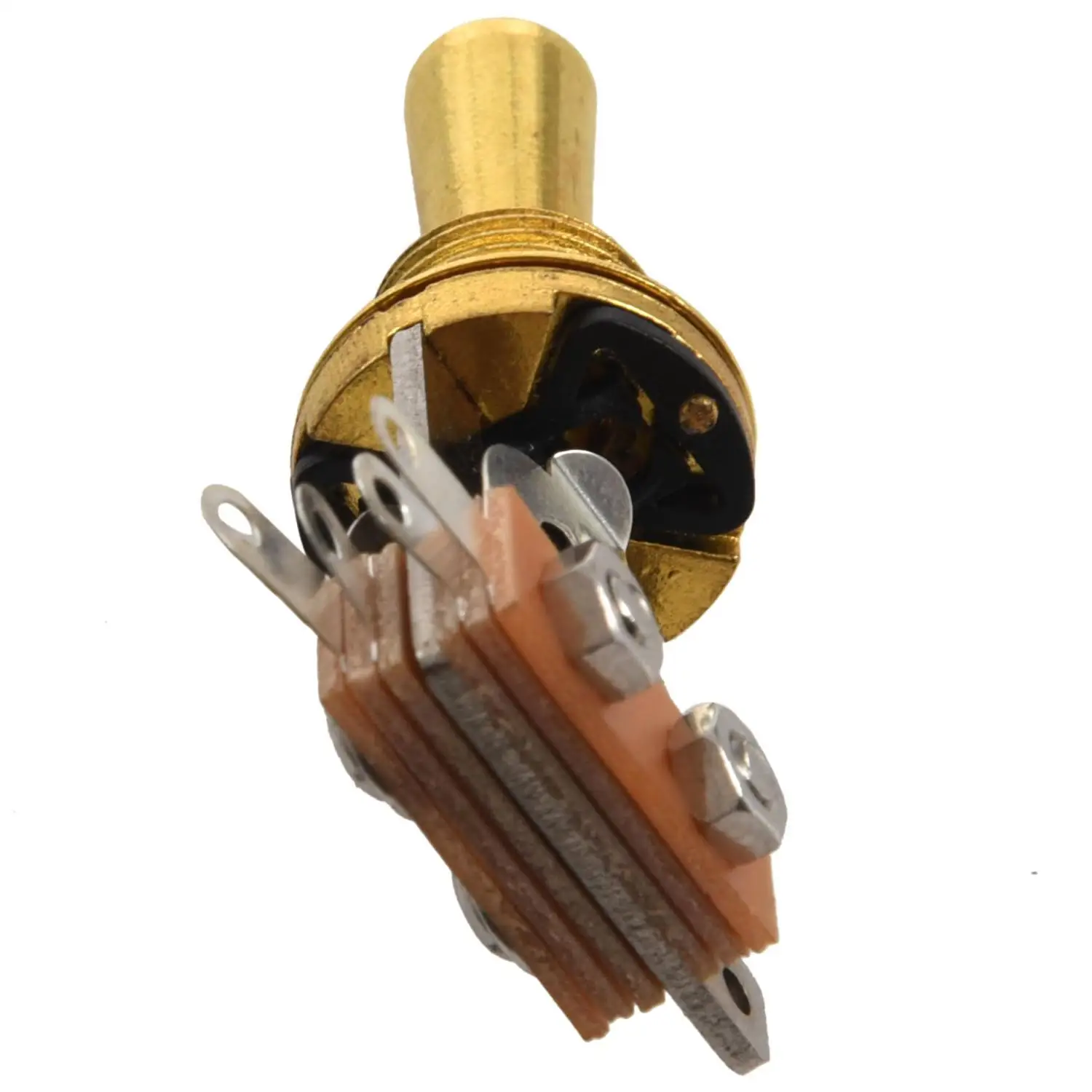 Золотая Электрогитара, 3-позиционный тумблер, переключатель звукоснимателя с латунным наконечником