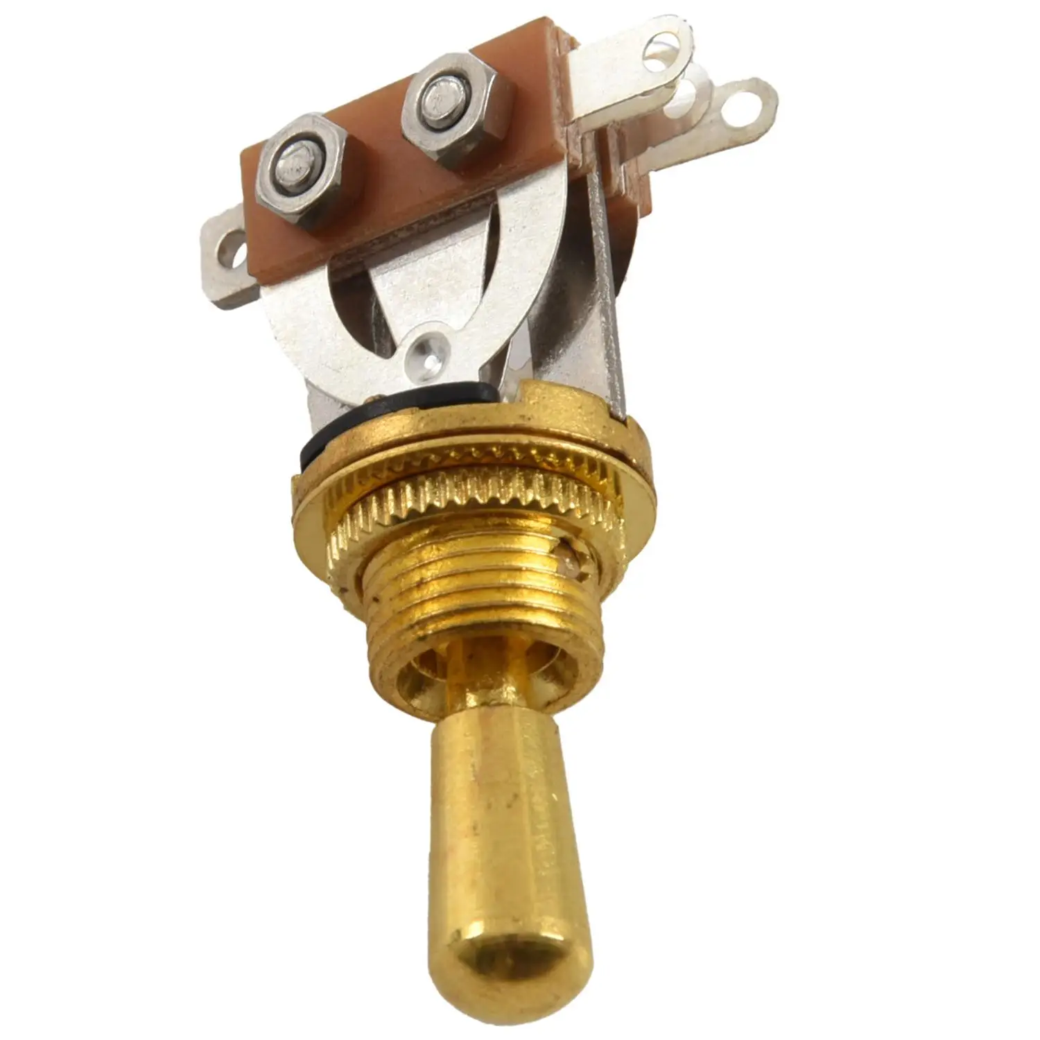 Золотая Электрогитара, 3-позиционный тумблер, переключатель звукоснимателя с латунным наконечником