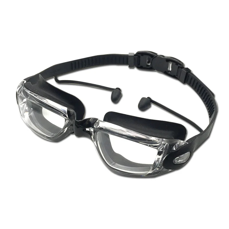 Оптовые очки для плавания для взрослых с защитой от запотевания, близорукости, плавательных очков, силиконовых водонепроницаемых принадлежностей с гальваническим покрытием