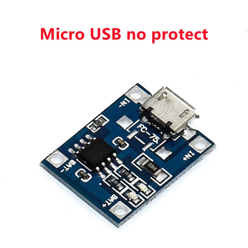 1 ~ 20ШТ плата защиты литиевой батареи 18650 Micro USB / Type-c зарядный модуль TP4056 с защитой одной пластины модуля TC4056