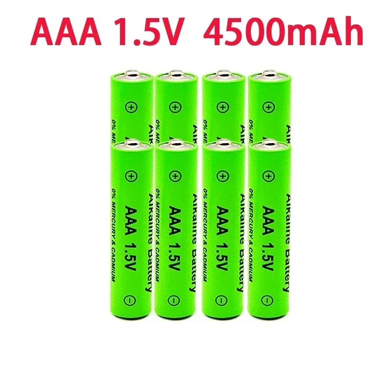 1-20Pcs1.5V AAA Battery4500mAh Аккумуляторная батарея NI-MH 1.5 v aaa Батареи для часов, мышей, компьютеров, игрушек и так далее + Бесплатная доставка