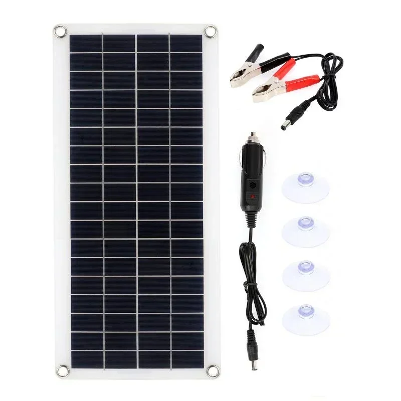1000 Вт Солнечная панель 12V Солнечный элемент 10A-60A Контроллер Комплект солнечных батарей для телефона RV Автомобильное зарядное устройство для MP3-плеера Наружный аккумулятор