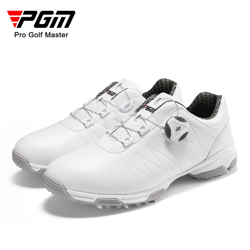 Женская обувь для гольфа PGM, водонепроницаемые легкие кроссовки со шнурками и пряжкой, женские дышащие нескользящие кроссовки XZ082